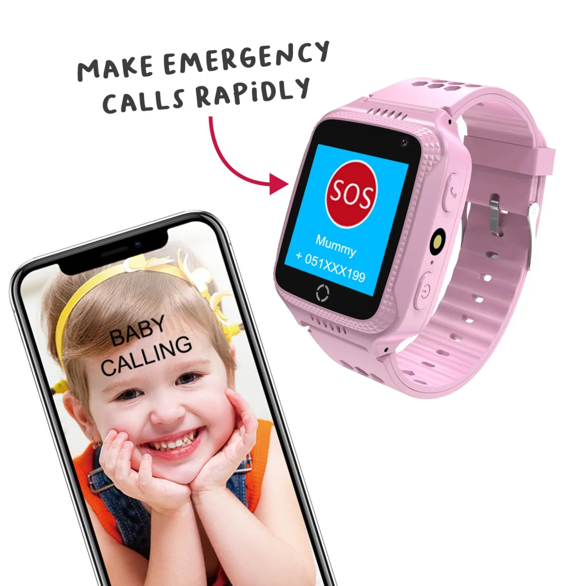 Celly Smartwatch per Bambini 4G Telefonate Messaggi